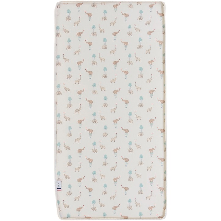 Matelas - CONFORT FUN - 60 x 120 cm - Ep. 8 cm - Blanc / Éléphants - TINEO Matelas - CONFORT FUN - 60 x 120 cm - Ep. 8 cm - Blanc / Éléphants - TINEO