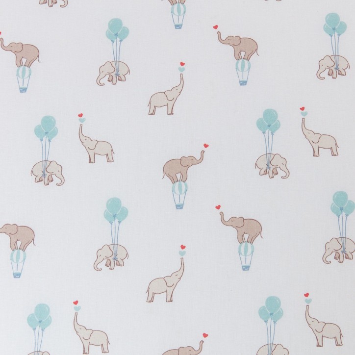 Matelas - CONFORT FUN - 60 x 120 cm - Ep. 8 cm - Blanc / Éléphants - TINEO Matelas - CONFORT FUN - 60 x 120 cm - Ep. 8 cm - Blanc / Éléphants - TINEO