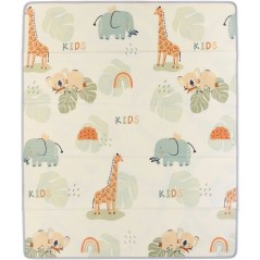 Maxi tapis d'éveil - TINEO - Réversible - 150 x 180 cm - Face animau