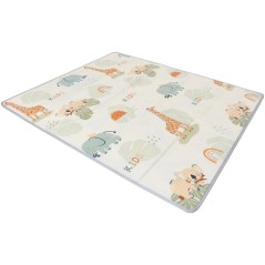 Maxi tapis d'éveil - TINEO - Réversible - 150 x 180 cm - Face animau