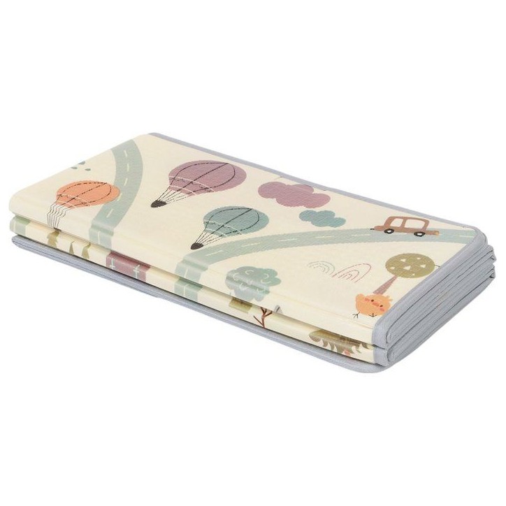 Maxi tapis d'éveil - TINEO - Réversible - 150 x 180 cm - Face animaux / Face circuit de voiture Maxi tapis d'éveil - TINEO - Réversible - 150 x 180 cm - Face animaux / Face circuit de voiture
