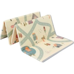Maxi tapis d'éveil - TINEO - Réversible - 150 x 180 cm - Face animau