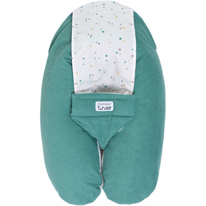 Coussin de maternité 3-en-1 - TINEO - MULTIRELAX - Tissu éponge - Vert / Pois Coussin de maternité 3-en-1 - TINEO - MULTIRELAX - Tissu éponge - Vert / Pois