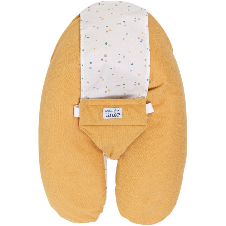 Coussin de maternité 3-en-1 - TINEO - MULTIRELAX - Tissu éponge - Jaune / Pois Coussin de maternité 3-en-1 - TINEO - MULTIRELAX - Tissu éponge - Jaune / Pois