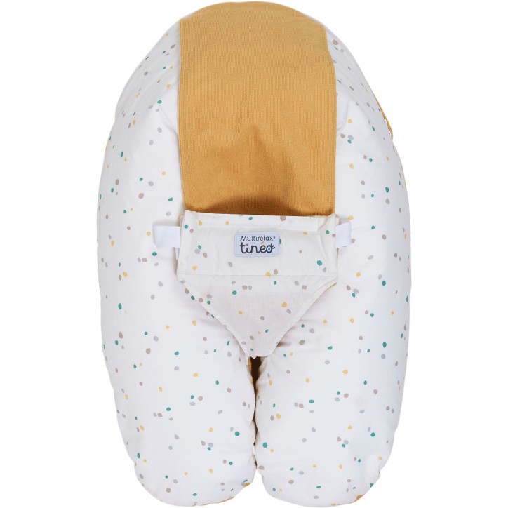 Coussin de maternité 3-en-1 - TINEO - MULTIRELAX - Tissu éponge - Jaune / Pois Coussin de maternité 3-en-1 - TINEO - MULTIRELAX - Tissu éponge - Jaune / Pois