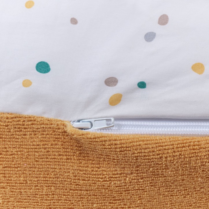 Coussin de maternité 3-en-1 - TINEO - MULTIRELAX - Tissu éponge - Jaune / Pois Coussin de maternité 3-en-1 - TINEO - MULTIRELAX - Tissu éponge - Jaune / Pois