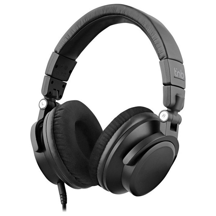 Casque filaire monitoring - T'nb - Studio - Jack 3,5mm + 6,35mm - Arceau réglable - Pliable - Noir Casque filaire monitoring - T'nb - Studio - Jack 3,5mm + 6,35mm - Arceau réglable - Pliable - Noir