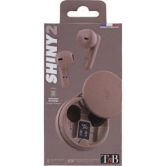 Ecouteurs sans fil TWS - T'nb - Shiny 2 - Boîtier de charge inclus -