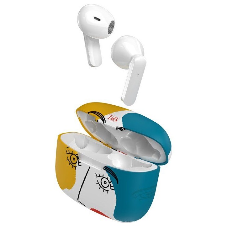 Ecouteurs sans fil - T'nb - Exclusiv' - ART 3 - Boîtier de charge inclus - Bluetooth - Autonomie 12h - Contrôle tactile - Blan Ecouteurs sans fil - T'nb - Exclusiv' - ART 3 - Boîtier de charge inclus - Bluetooth - Autonomie 12h - Contrôle tactile - Blan