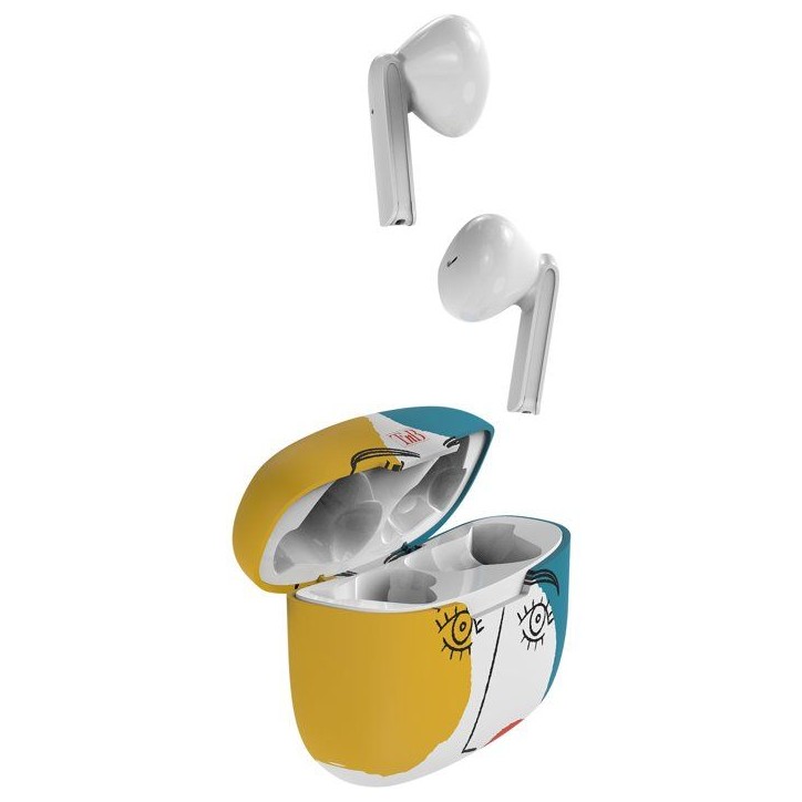 Ecouteurs sans fil - T'nb - Exclusiv' - ART 3 - Boîtier de charge inclus - Bluetooth - Autonomie 12h - Contrôle tactile - Blan Ecouteurs sans fil - T'nb - Exclusiv' - ART 3 - Boîtier de charge inclus - Bluetooth - Autonomie 12h - Contrôle tactile - Blan