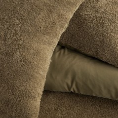 Parure de lit - TODAY - Teddy - 2 personnes - 220 x 240 cm - Vert uni