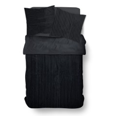 Parure de lit - TODAY - Cotelé - 2 personnes - 220 x 240 cm - Gris an