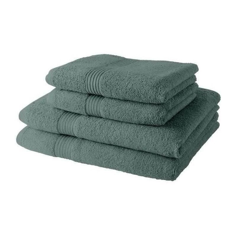 2 Serviettes de bain TODAY 50x90 + 2 Draps de bain 70x130 cm 100% Coto