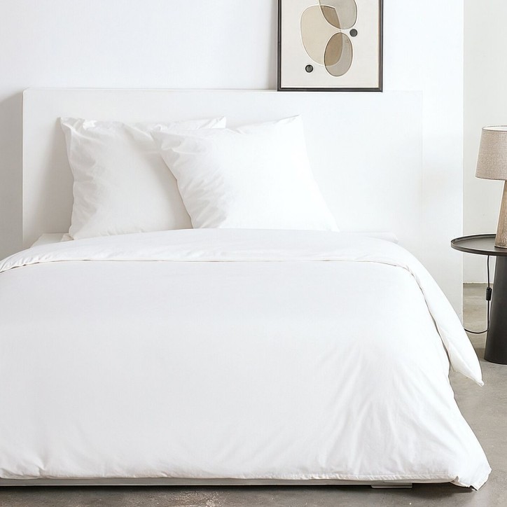 Parure de lit - TODAY - Essential - 2 personnes - 220 x 240 cm - Effet lavé blanc Parure de lit - TODAY - Essential - 2 personnes - 220 x 240 cm - Effet lavé blanc