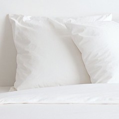 Parure de lit - TODAY - Essential - 2 personnes - 220 x 240 cm - Effet lavé blanc