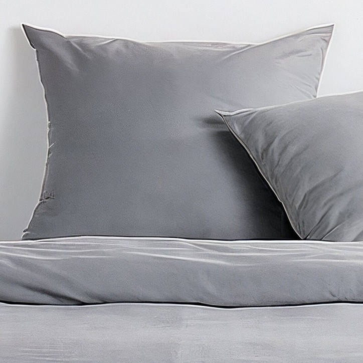 Parure de lit - TODAY - Essential - 2 personnes - 220 x 240 cm - Effet lavé gris Parure de lit - TODAY - Essential - 2 personnes - 220 x 240 cm - Effet lavé gris
