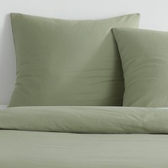 Parure de lit - TODAY - Essential - 2 personnes - 220 x 240 cm - Effet lavé sauge