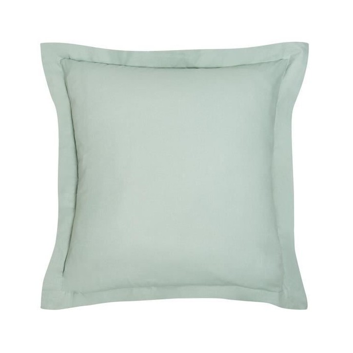 Taie d'oreiller TODAY Essential - 63 x 63+5 cm - 100% Coton uni - Celadon
