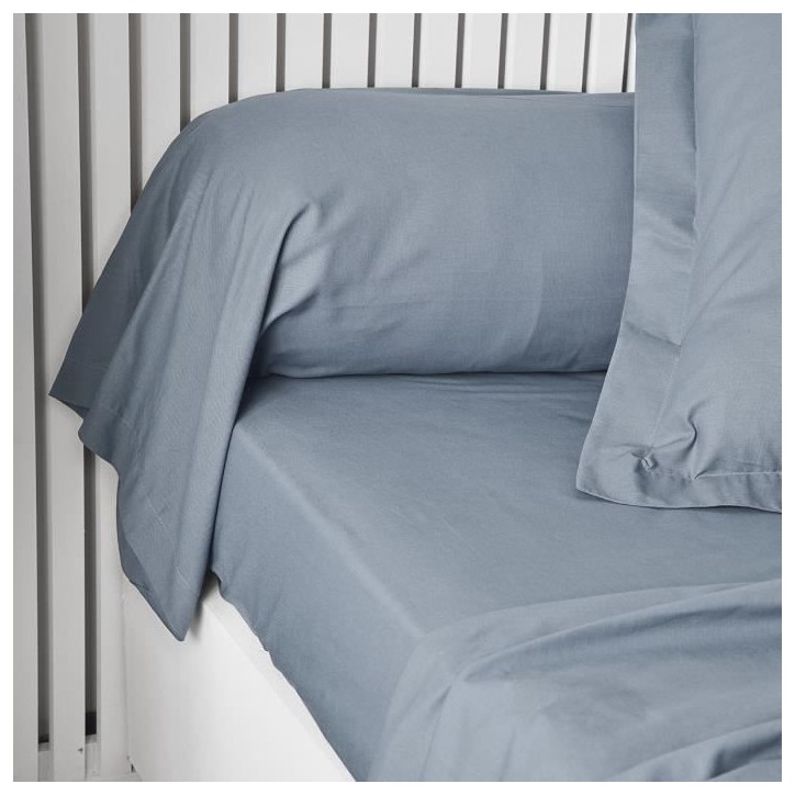 Taie de traversin TODAY Essential - 45 x 185 cm - 100% Coton uni - Denim