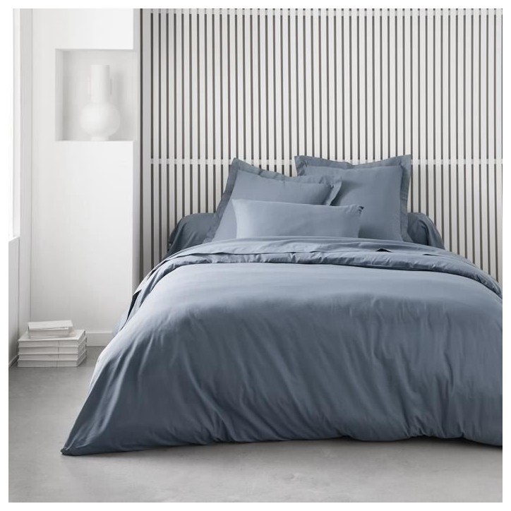 Taie de traversin TODAY Essential - 45 x 185 cm - 100% Coton uni - Denim