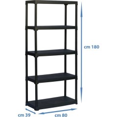 Etagere de rangement - TOOD - ETA 845 - 5 tablettes - Plastique - 80 x