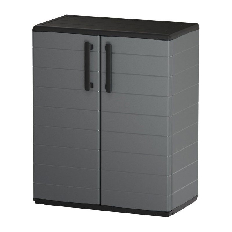 Armoire basse - TOOD - 2 portes + 1 étagere en polypropylene - 68 x 3