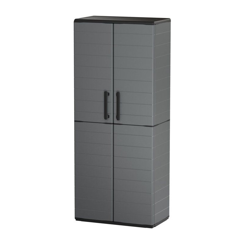 Armoire haute - TOOD - 2 portes + 3 étgageres en polypropylene - 68 x