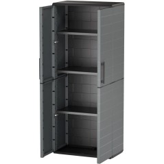 Armoire haute - TOOD - 2 portes + 3 étgageres en polypropylene - 68 x