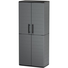 Armoire porte-balai - TOOD - 2 portes + 3 étgageres en polypropylene