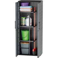 Armoire porte-balai - TOOD - 2 portes + 3 étgageres en polypropylene