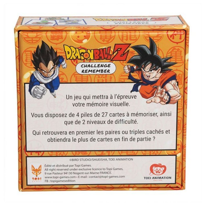 DRAGON BALL Z REMEMBER - Jeu de société - TOPI GAMES - 2 a 6 joueurs - Des 7 ans DRAGON BALL Z REMEMBER - Jeu de société - TOPI GAMES - 2 a 6 joueurs - Des 7 ans