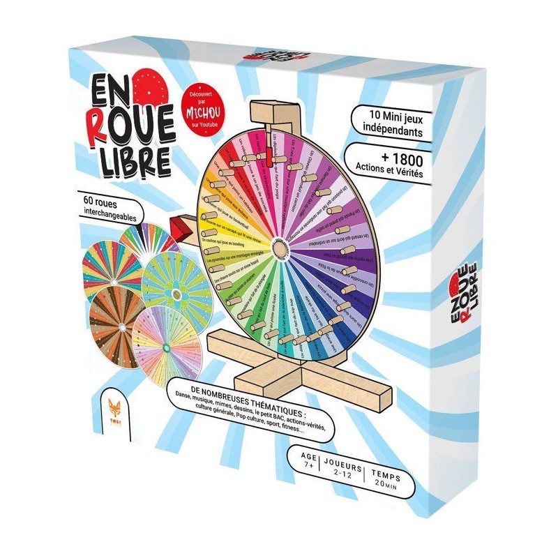EN ROUE LIBRE - Jeu de société - TOPI GAMES - 2 a 6 joueurs - Des 7