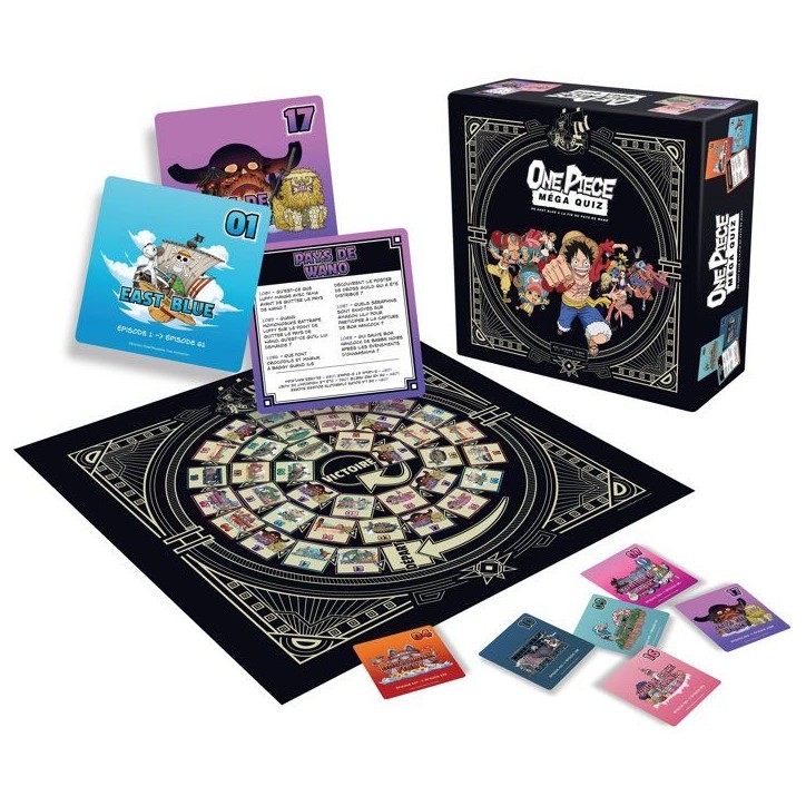 ONE PIECE LE MEGA QUIZ - Jeu de société - TOPI GAMES - 2 a 8 joueurs - Des 7 ans ONE PIECE LE MEGA QUIZ - Jeu de société - TOPI GAMES - 2 a 8 joueurs - Des 7 ans