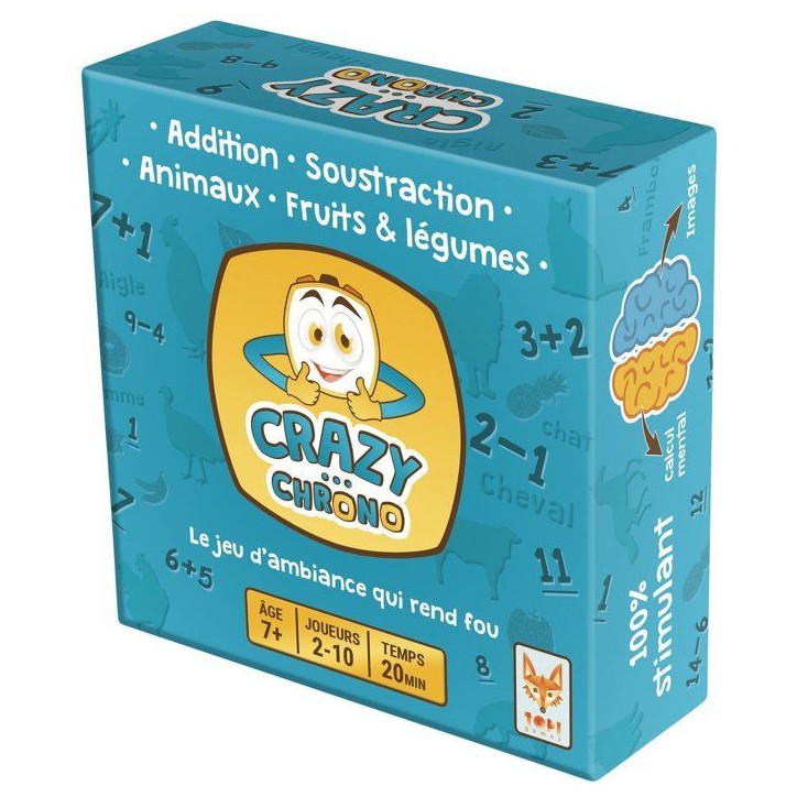 CRAZY CHRONO - Jeu de société - TOPI GAMES - 2 a 12 joueurs - Des 7 ans CRAZY CHRONO - Jeu de société - TOPI GAMES - 2 a 12 joueurs - Des 7 ans
