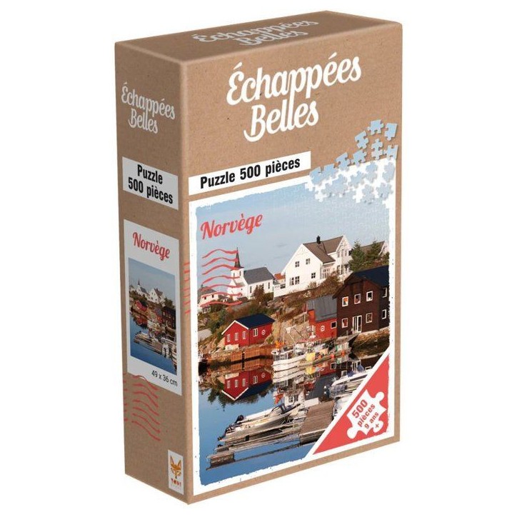 Puzzle - TOPI GAMES - Echappées Belles Norvege - 500 pieces - Des 7 ans