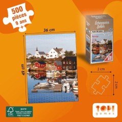 Puzzle - TOPI GAMES - Echappées Belles Norvege - 500 pieces - Des 7 a