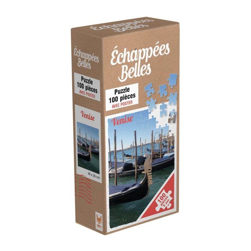 Puzzle - TOPI GAMES - Echappées Belles Venise - 100 pieces - Des 7 an