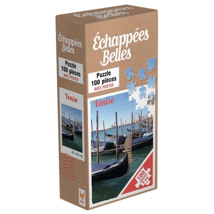 Puzzle - TOPI GAMES - Echappées Belles Venise - 100 pieces - Des 7 ans Puzzle - TOPI GAMES - Echappées Belles Venise - 100 pieces - Des 7 ans