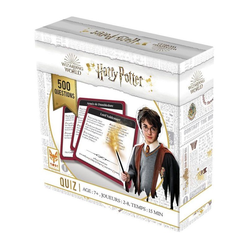 HARRY POTTER QUIZZ 500 - Jeu de société - TOPI GAMES - 2 a 8 joueurs