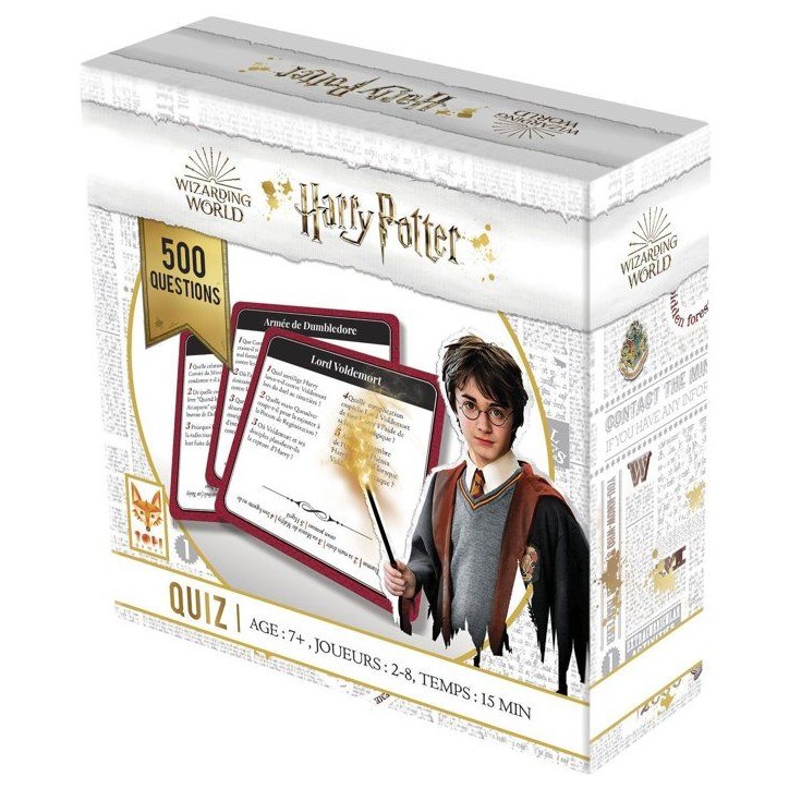 HARRY POTTER QUIZZ 500 - Jeu de société - TOPI GAMES - 2 a 8 joueurs - Des 7 ans HARRY POTTER QUIZZ 500 - Jeu de société - TOPI GAMES - 2 a 8 joueurs - Des 7 ans