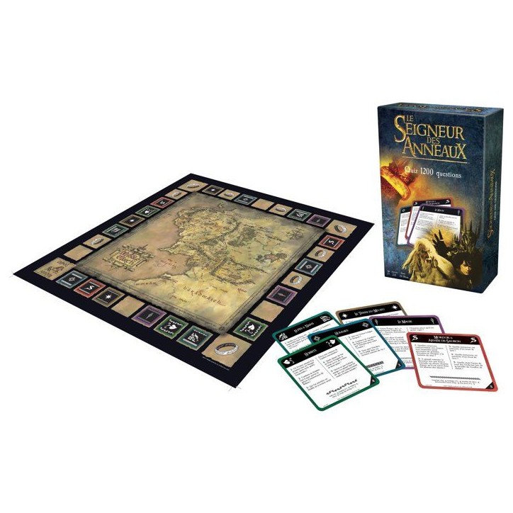 Le Seigneur des Anneaux 1200 questions - Jeu de société - TOPI GAMES - 2 a 8 joueurs - Des 7 ans Le Seigneur des Anneaux 1200 questions - Jeu de société - TOPI GAMES - 2 a 8 joueurs - Des 7 ans