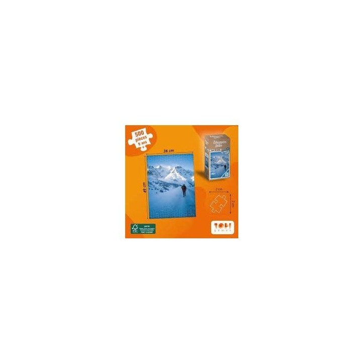Puzzle - TOPI GAMES - Echappées Belles Alpes - 500 pieces - Des 10 ans Puzzle - TOPI GAMES - Echappées Belles Alpes - 500 pieces - Des 10 ans