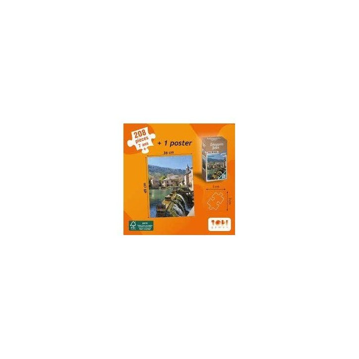 Puzzle - TOPI GAMES - Echappées Belles Cévennes - 208 pieces - Des 8 ans Puzzle - TOPI GAMES - Echappées Belles Cévennes - 208 pieces - Des 8 ans