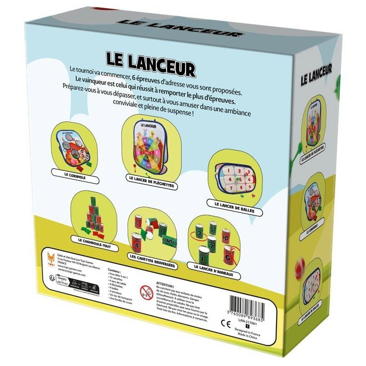 LE LANCEUR - Jeu de société - TOPI GAMES - 1 a 20 joueurs - Des 7 ans LE LANCEUR - Jeu de société - TOPI GAMES - 1 a 20 joueurs - Des 7 ans