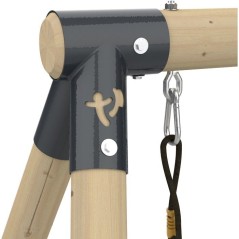 Portique balançoire - 3 agres avec toboggan - SHERWOOD AJONC - TP TOY