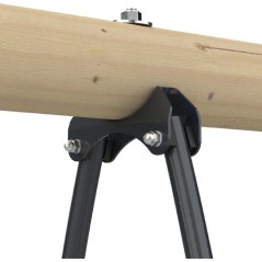 Portique balançoire - 3 agres avec toboggan - SHERWOOD AJONC - TP TOY