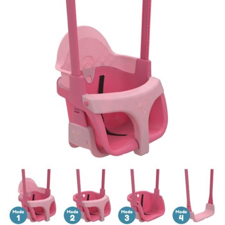 Fauteuil bébé 4-en-1 - TP TOYS - QUADPOD - Rose