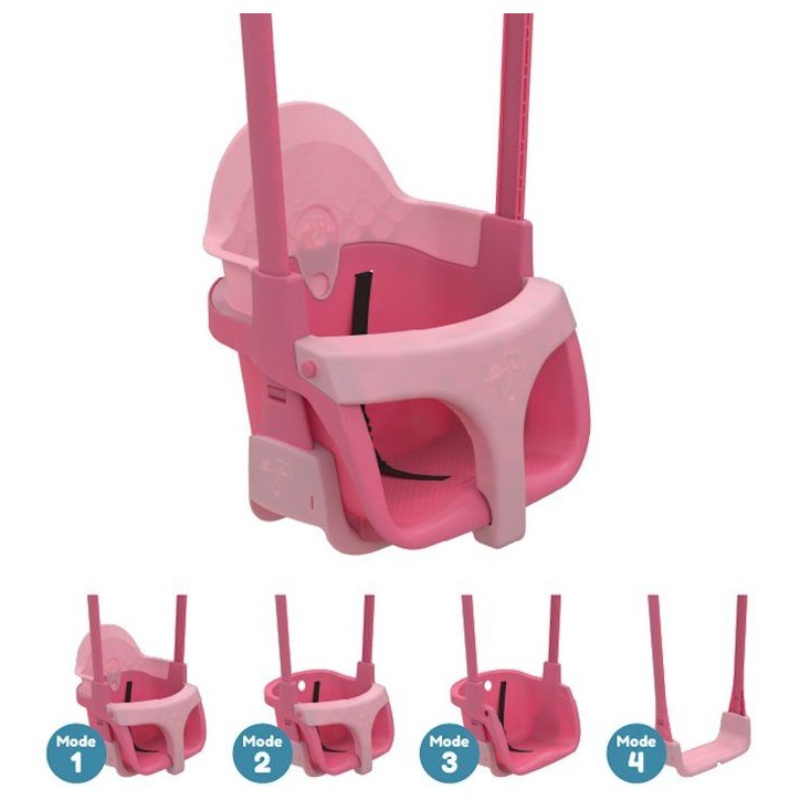 Fauteuil bébé 4-en-1 - TP TOYS - QUADPOD - Rose Fauteuil bébé 4-en-1 - TP TOYS - QUADPOD - Rose