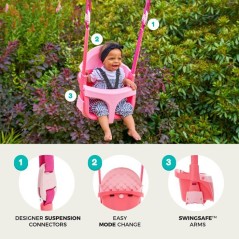 Fauteuil bébé 4-en-1 - TP TOYS - QUADPOD - Rose