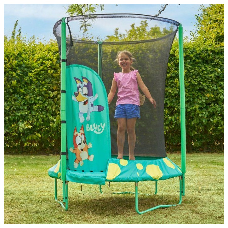Trampoline - Ø140 cm - Noir - TP TOYS - BLUEY Trampoline - Ø140 cm - Noir - TP TOYS - BLUEY